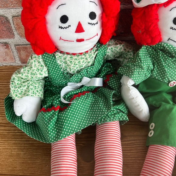 Vintage handmade Raggedy Ann and Andy dolls handcrafted by me about 40 years ago - Picture 2 of 5